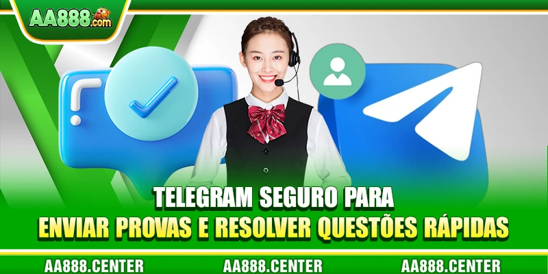 Telegram seguro para enviar provas e resolver questões rápidas