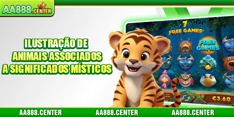 Ilustração de animais associados a significados místicos